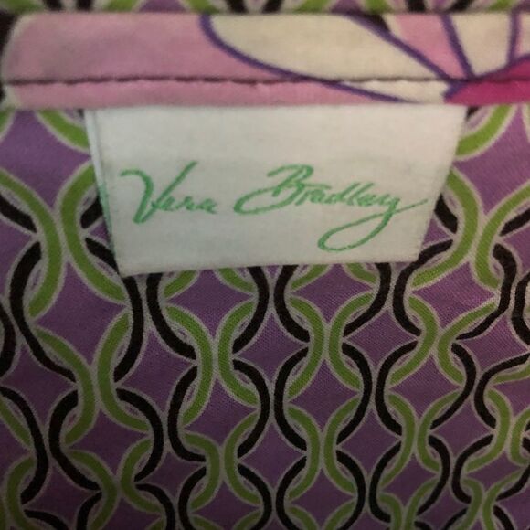 Vera Bradley Medium Tote Bag Purple Punch Retired - Picture 3 of 5